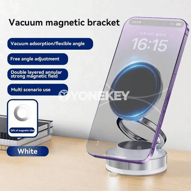 Aýlanýan magnitli telefon saklaýjy, güýçli vakuum tutguçly awtoulag we stol üçin