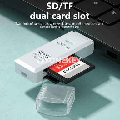NNBILI USB 3.0/2.0 mikro SD/TF kart okaýjy, ýokary tizlikli 2-si 1-de