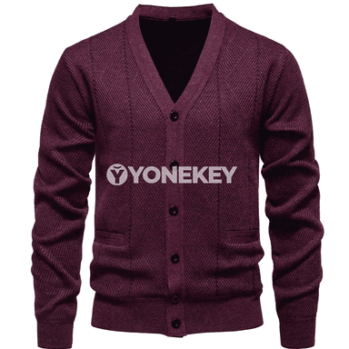 Erkekler üçin ýyly cardigan sviter-kurtka, jübili, zipli