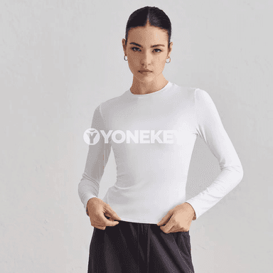 Zenanlar üçin uzyn ýeňli sport topy, çalt guradýan, ýeňil