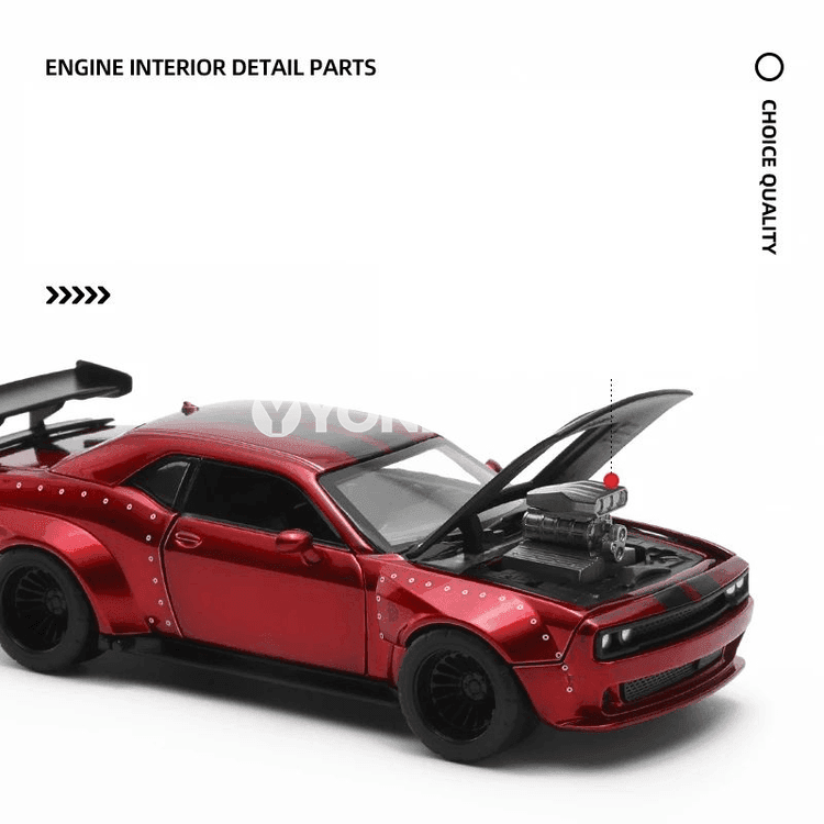 Dodge Challenger SRT Hellcat Mini Model Awtoulag, 1:36, Metal
