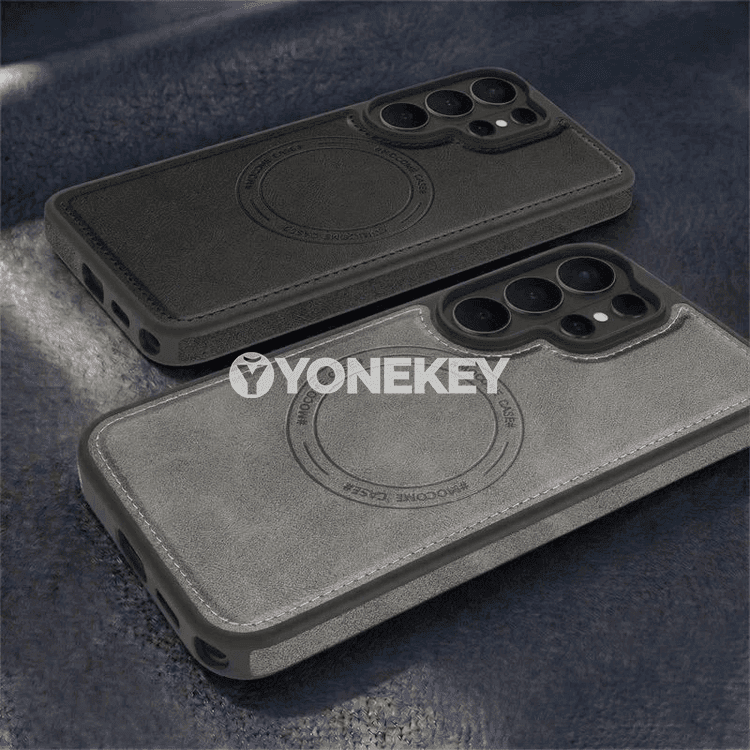 Samsung Galaxy üçin retro deri magnitli gaby
