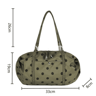 Zenanlar üçin ýeňil polka nokatly uly sygymly tote sumka