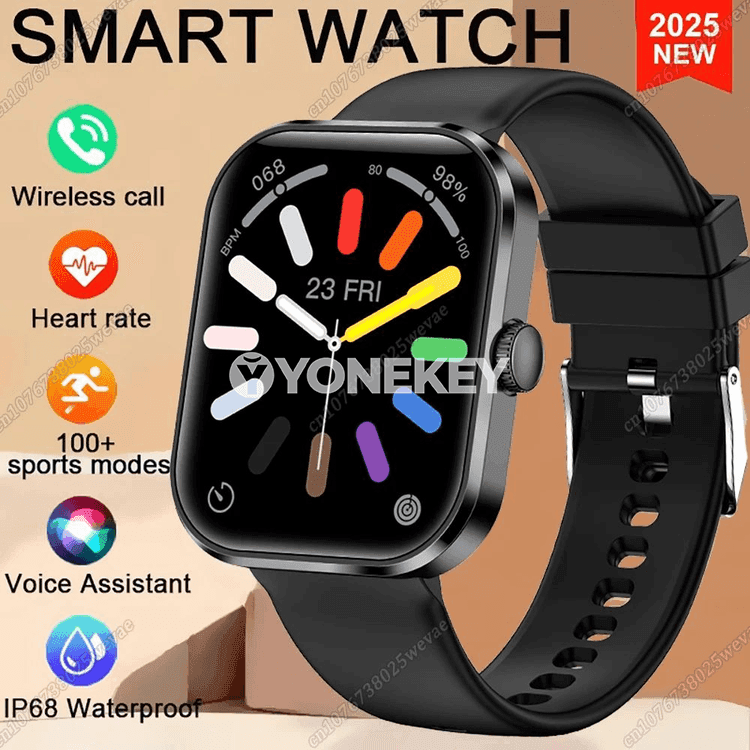 2026 täze akylly sagat, doly duýgur ekranly, jaňly we sport funksiýaly