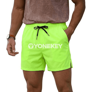 Erkekler üçin ýeňil sport şortik, çalt gurajak ýazky model
