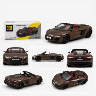 Audi R8 Spyder 1:58 metal model awtoulag, kolleksiýa üçin oýunjak