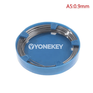 Ortodontik diş ýüpi, poslamaýan polatdan, 0.5–1.0 mm