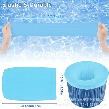 Basseýn süzgüçleri üçin nylon torly skimmer joraplary, 5/10/15 sany
