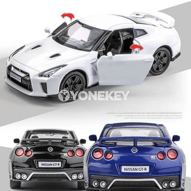 Nissan Skyline GTR R34 1:36 metal model awtoulagy, açylýan gapyly