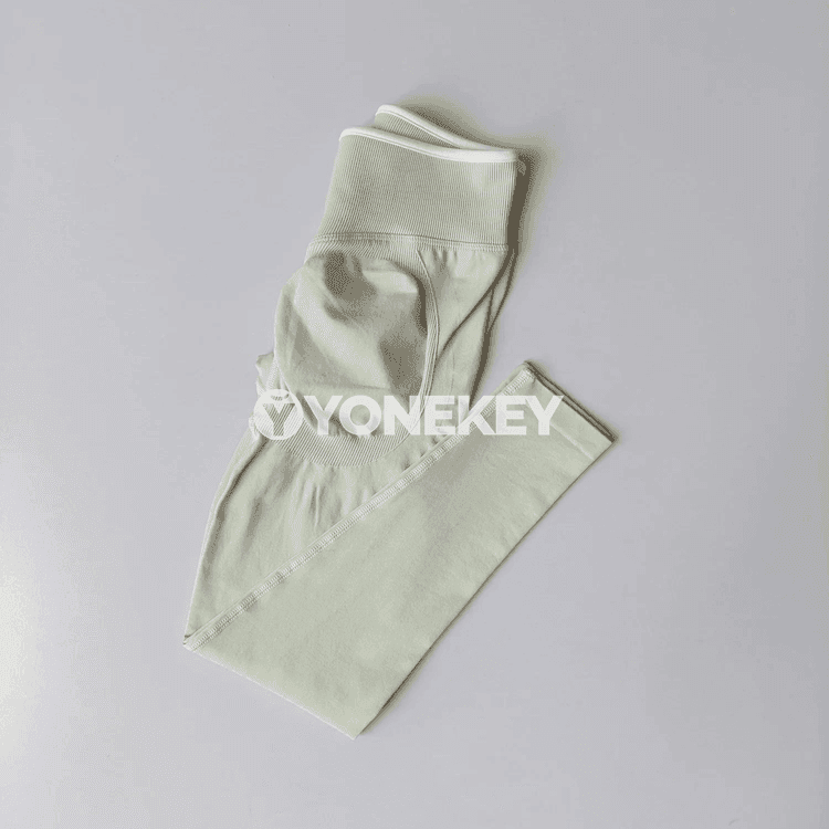Aýal-gyzlar üçin belden ýokary seamless ýoga leggins, ýokary elastik