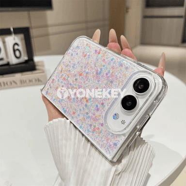iPhone Duo üçin ýylpyldawuk, ýumşak silikon gorag örtügi