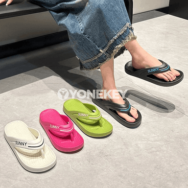 Zenanlar üçin EVA platformaly ýeňil şypbyklar, slip-on, ýaz-ýazky