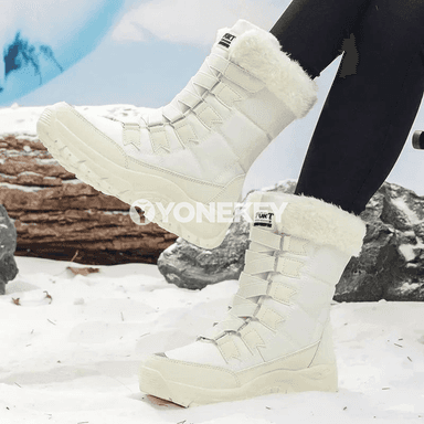 Aýal-gyzlar üçin ýyly gyş topukly boots köwüşler, suwdan goraýjy