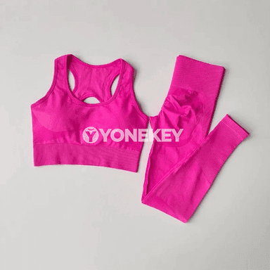 Aýallar üçin tikinsiz fitness yoga toplumy: bra we ýokary belli legging