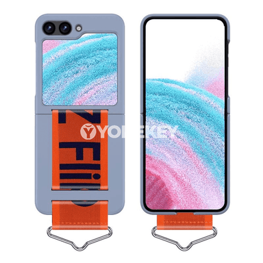 Samsung Z Flip 3/4/5 üçin bilekdäki saply silikon gapak