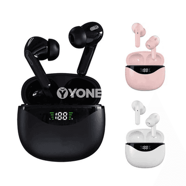 Bluetooth simsiz naushniklar, güýçli batareýa we mikrofonly TWS