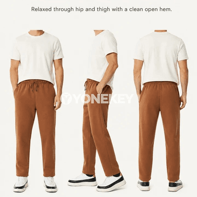 Erkekler üçin ýyly fleece sport balaklary, ýokary rahatlykly jübili model