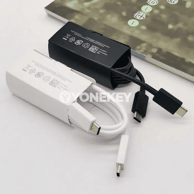 Samsung 45W Super Fast Type-C zarýad beriji, US Plug, kabel bilen