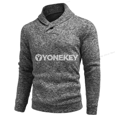 Erkekler üçin ýokary boýunly zipsiz ýyly sweatshirt, oversize