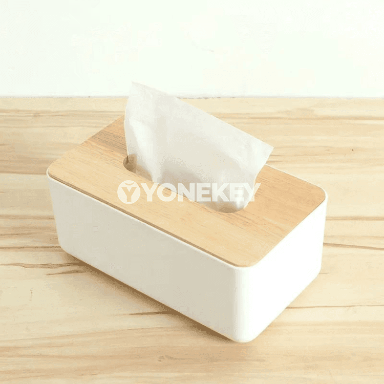Plastik salfet gutusy, aga gapakly kwadrat organizator