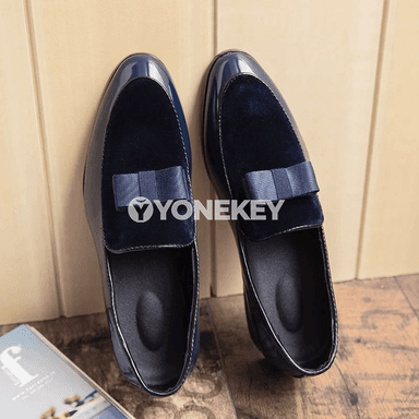 Erkekler üçin klassik toý aýakgaby, slip-on loafer, rahat model
