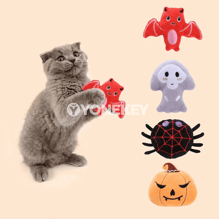 Pişik üçin Halloween oýnawaç syçan we gury otly toplumy