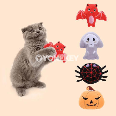 Pişik üçin Halloween oýnawaç syçan we gury otly toplumy