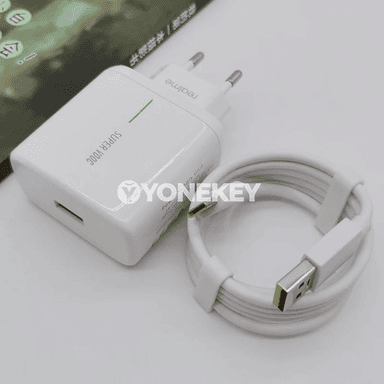 Realme üçin 65W SUPERVOOC çalt zarýad beriji adapter, EU