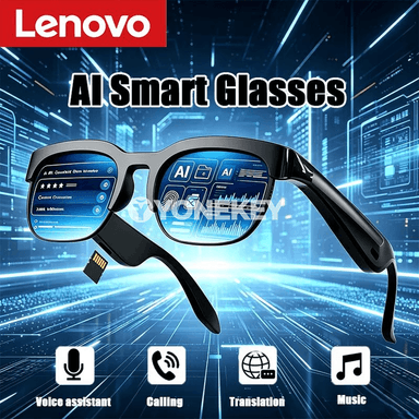 Lenovo AI smart äýnekler — ýazgy, terjime we saz
