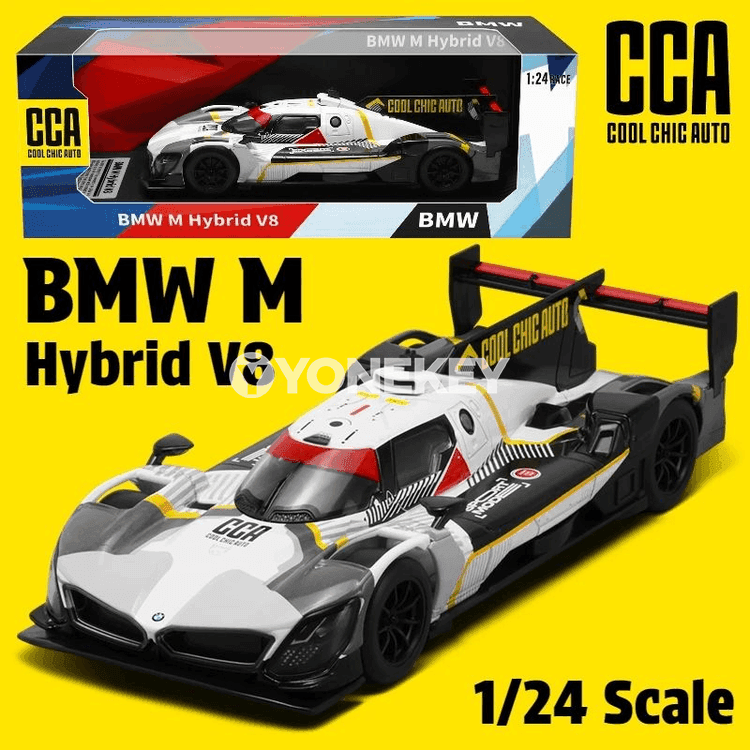 BMW M Hybrid V8 1:24 metal model awtoulag, kolleksiýa üçin
