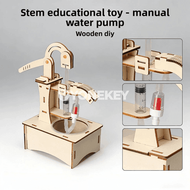Çagalar üçin DIY suwdan peýdalanýan el nasosly ylmy-bilim gurnama oýunjagy