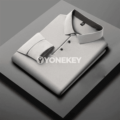 Erkekler üçin ýyly, işewür-stil uzyn ýeňli polo köýnek