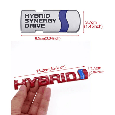 Toyota üçin 3D HYBRID metal awto emblem stiker