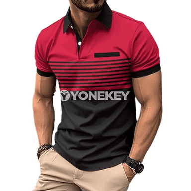 Erkekler üçin ýeňil, dem alýan polo futbolkasy
