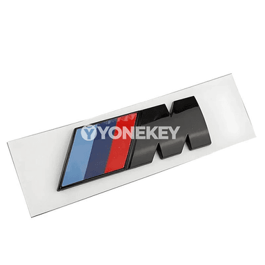 BMW M emblemli kuzow stikeri, arka bagaj ýazgysy — 5.5/4.5/9/7.3 sm