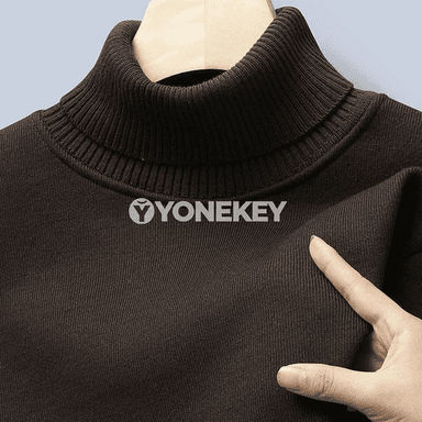 Erkekler üçin ýyly turtlenek sviter, ýumşak fleesli, rahat kesim