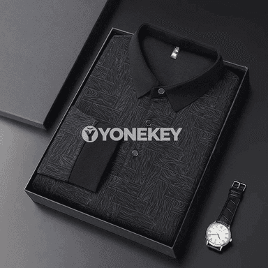 Erkekler üçin ýaz polo köýnek, uzyn ýeňli, çaply, rahat gündelik stil