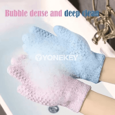 Bedeni arassalamak üçin 2 sany wannada gantsy, peeling we massaž üçin