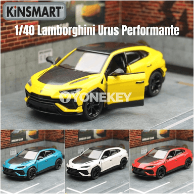 KiNSMART 1:40 Lamborghini URUS model oýunjak awtoulag, metal kolleksiýa sowgady