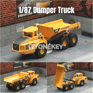 Dumper Tipper Truck 1:87 metal model awtoulag, gurluşyk ýük maşyny