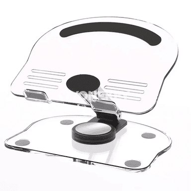 Akril telefon we planşet stendi, 360° öwrülýän, bukulýan