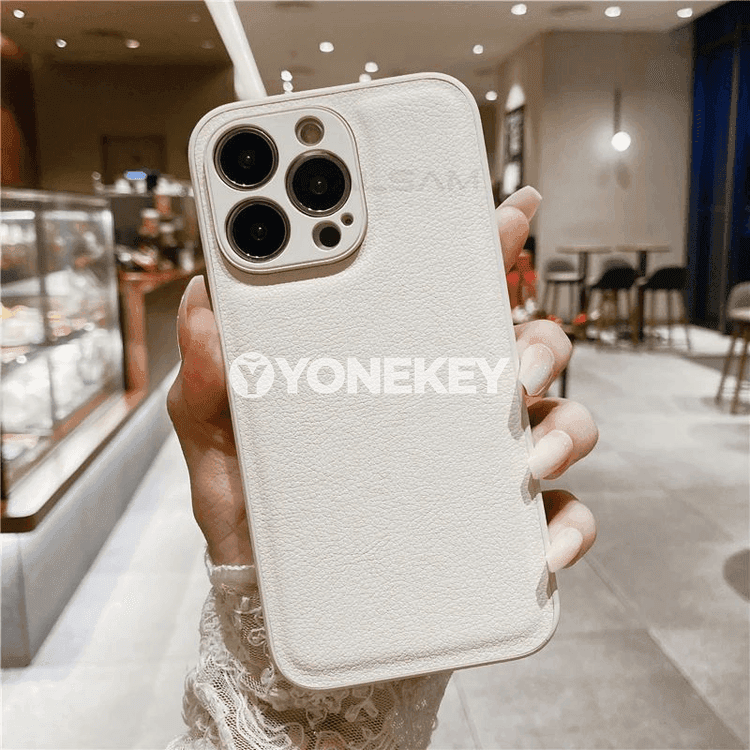 iPhone üçin deri dokaly korpus, doly kamera goragly