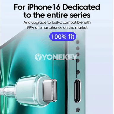 NNBILI PD 65W USB-C bilen USB-C premium zarýad kabeli