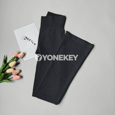 Zenanlar üçin ýokary billi giň balažak sport legginsleri