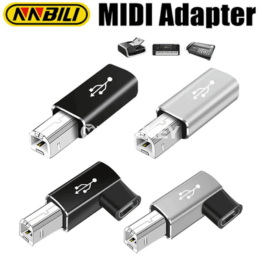 USB B erkekden Type-C aýala adapter, printer we skaner üçin
