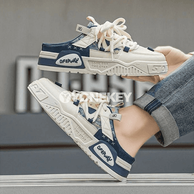 Erkekler üçin ýeňil, dem alýan gündelik slip-on krossowka