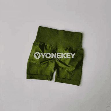 Zenanlar üçin ýokary boýunly ýoga şortik, fitnes we ylgaw üçin