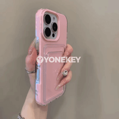 iPhone üçin 2in1 kartoçkaly Candy örtük, TPU+PC goragly