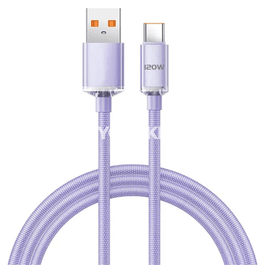 NNBILI 120W USB-C to USB-A çalt zarýad kabeli, 6A, 0.25–2 m