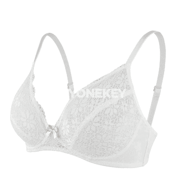 Aýallar üçin inçe dantelli bra, goldawly, sazlanýan gaýyşly